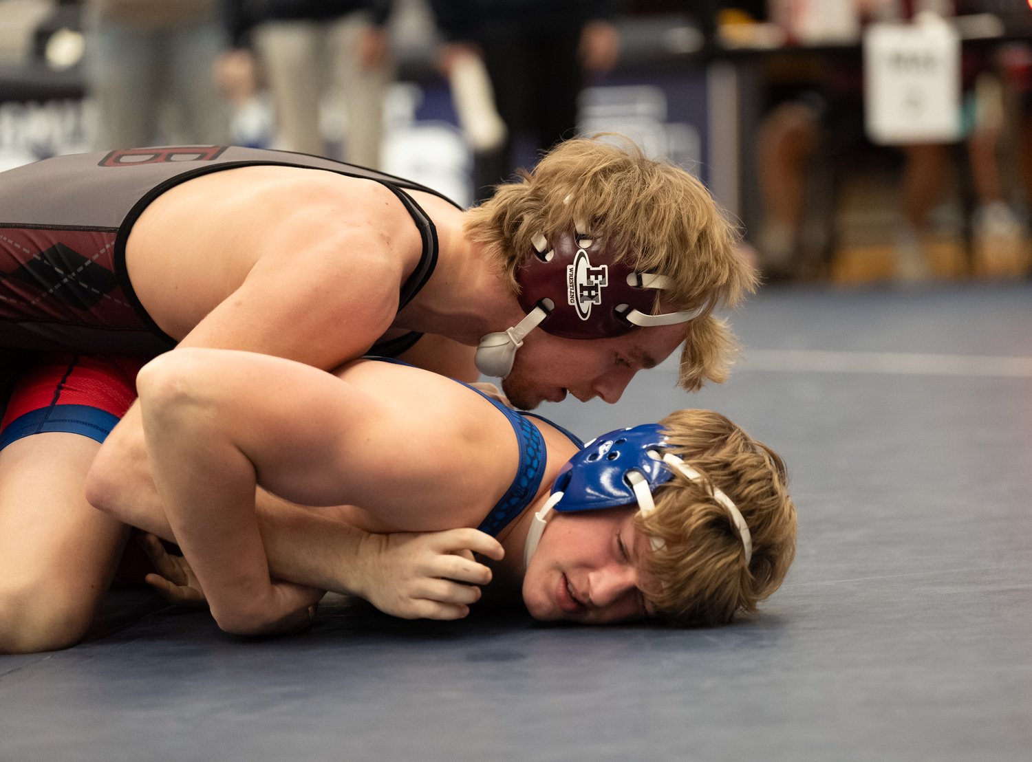 East Hampton senior Adam Beckwith placed third at 170 pounds.    RON ESPOSITO