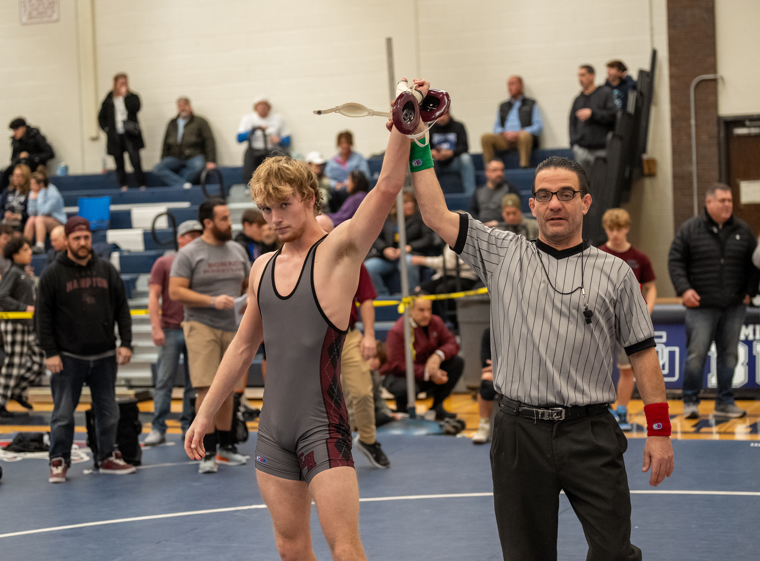 East Hampton senior Adam Beckwith placed third at 170 pounds.    RON ESPOSITO