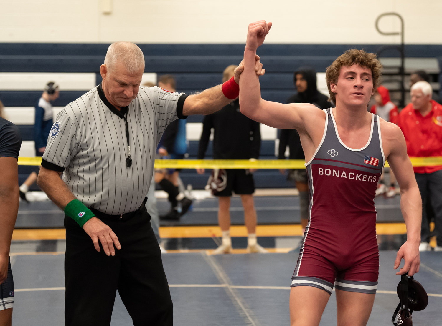 East Hampton senior Luke Castillo placed third at 145 pounds at the League IV Championships to secure a spot at the county tournament.  RON ESPOSITO