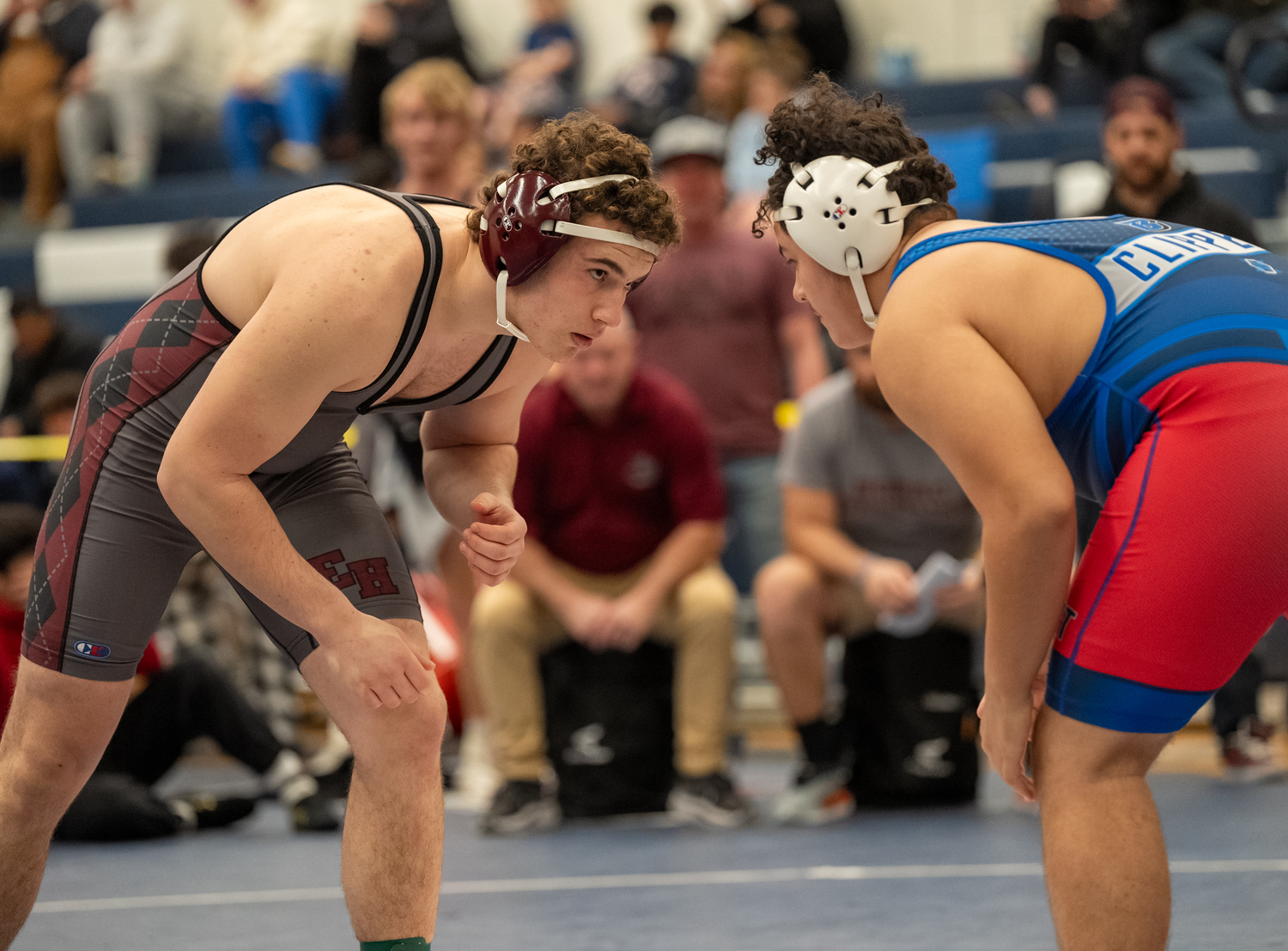 East Hampton's Franco Palombino faced off against Bellport's Justin Calero in the quarterfinals.   RON ESPOSITO