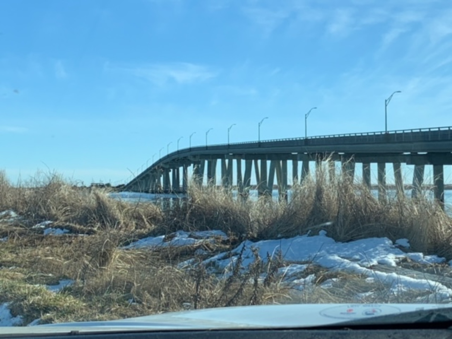 The Ponquogue Bridge Walkers meet a few times a week.