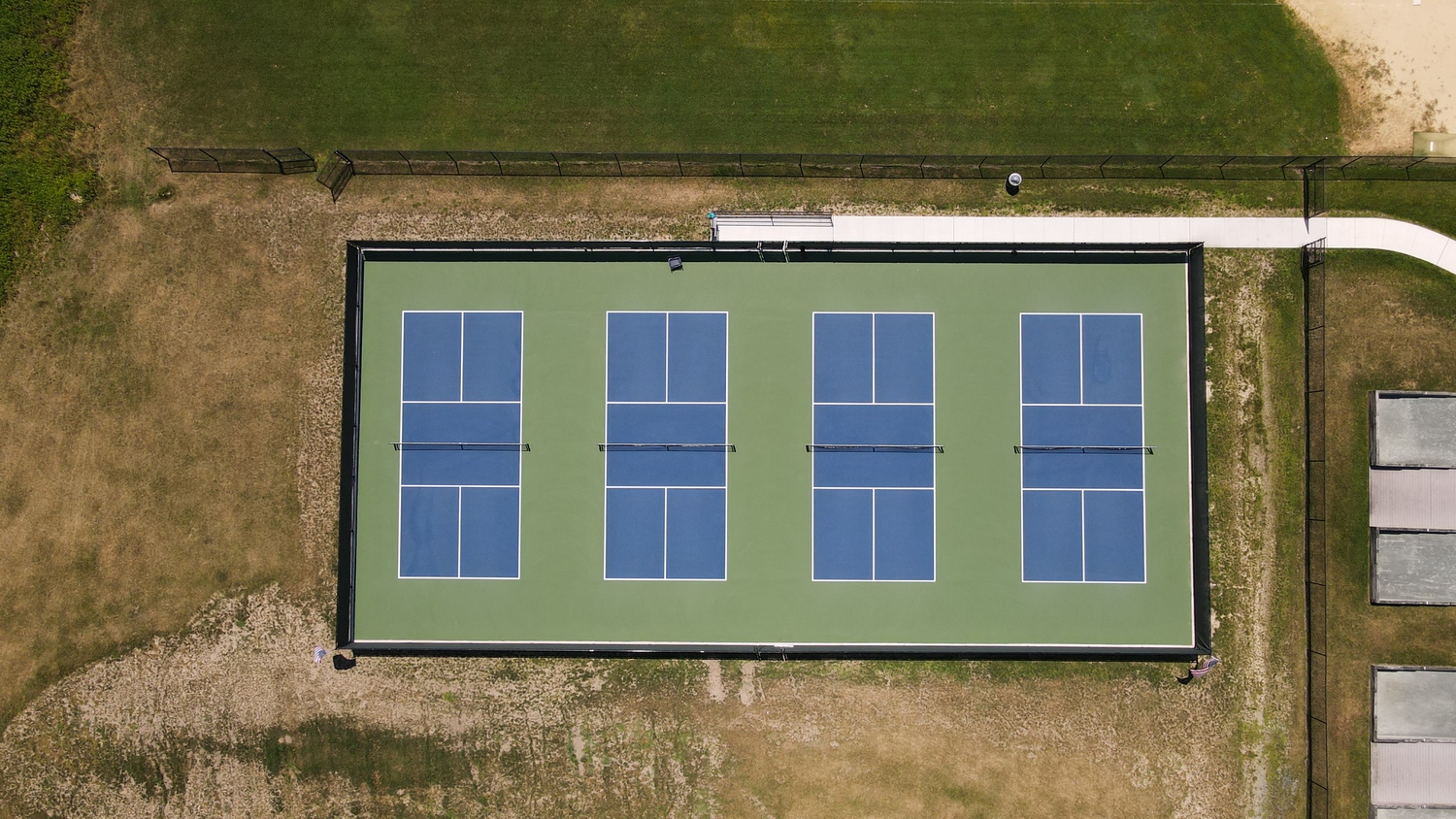 The brand new pickleball courts at the North Sea Community Park.    LANDTEK