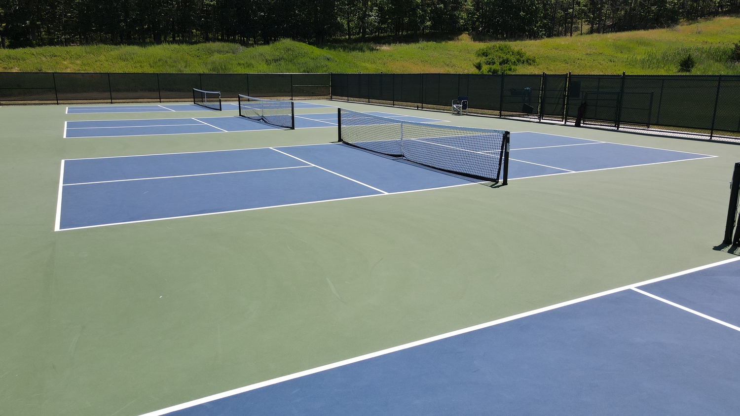 The brand new pickleball courts at the North Sea Community Park.    LANDTEK