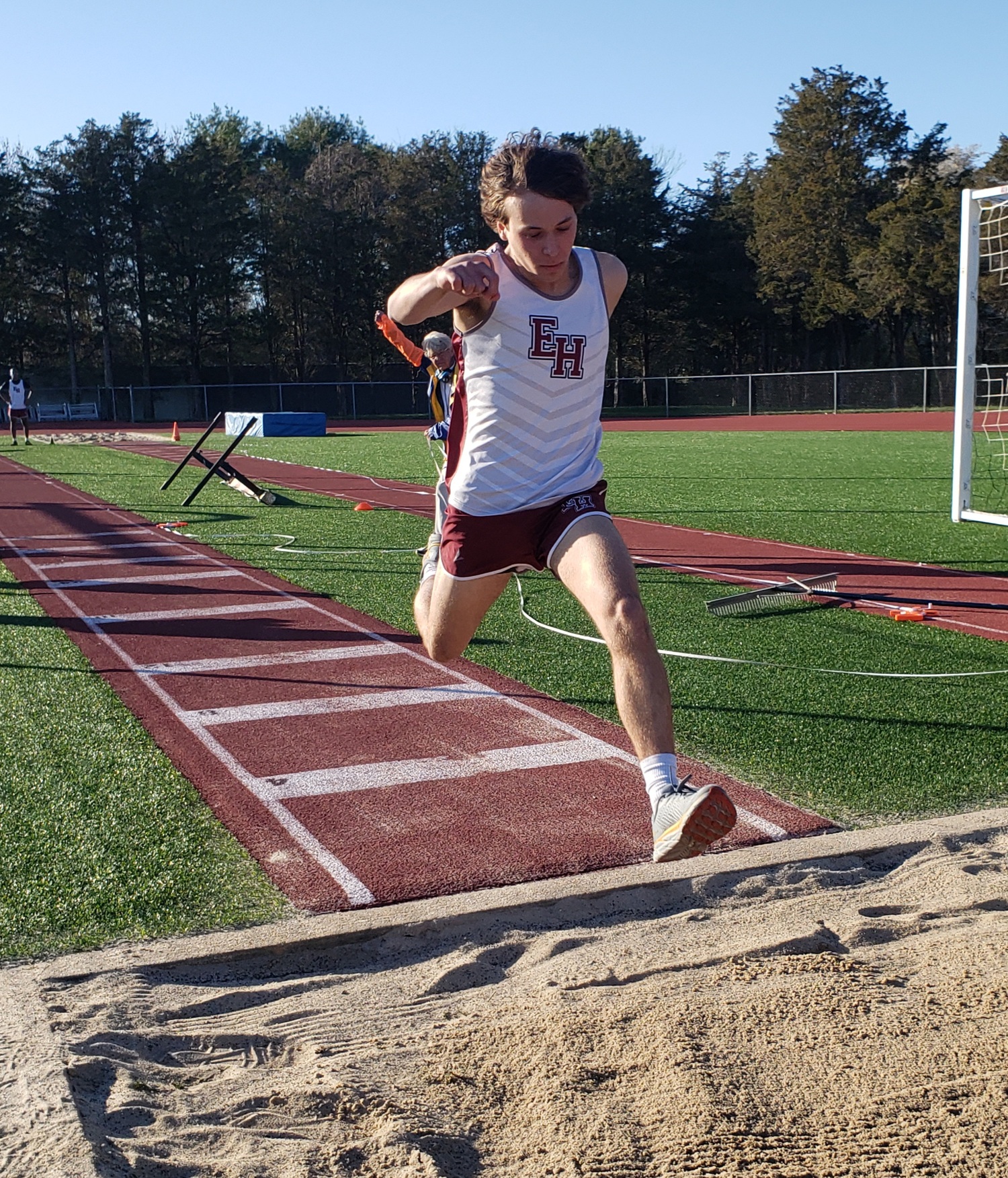 Abe Stillman competing in one of the jumps. KEVIN BARRY