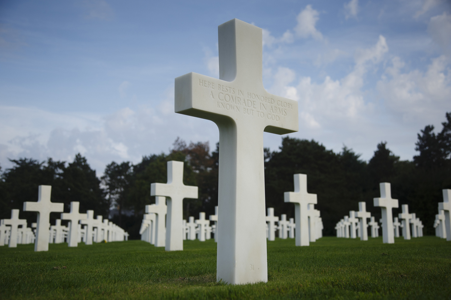 The American Cemetery in Normandy. COURTESY USA WARRIOR STORIES