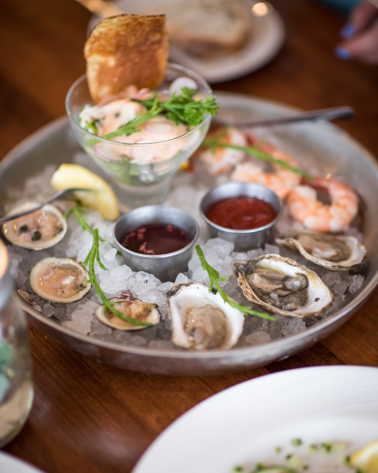 Bostwick’s on the Harbor is serving up Happy Hour every Monday to Friday at the bar and lounge, including oysters, shrimp and little neck clams on the half shell. COURTESY BOSTWICK'S ON THE HARBOR