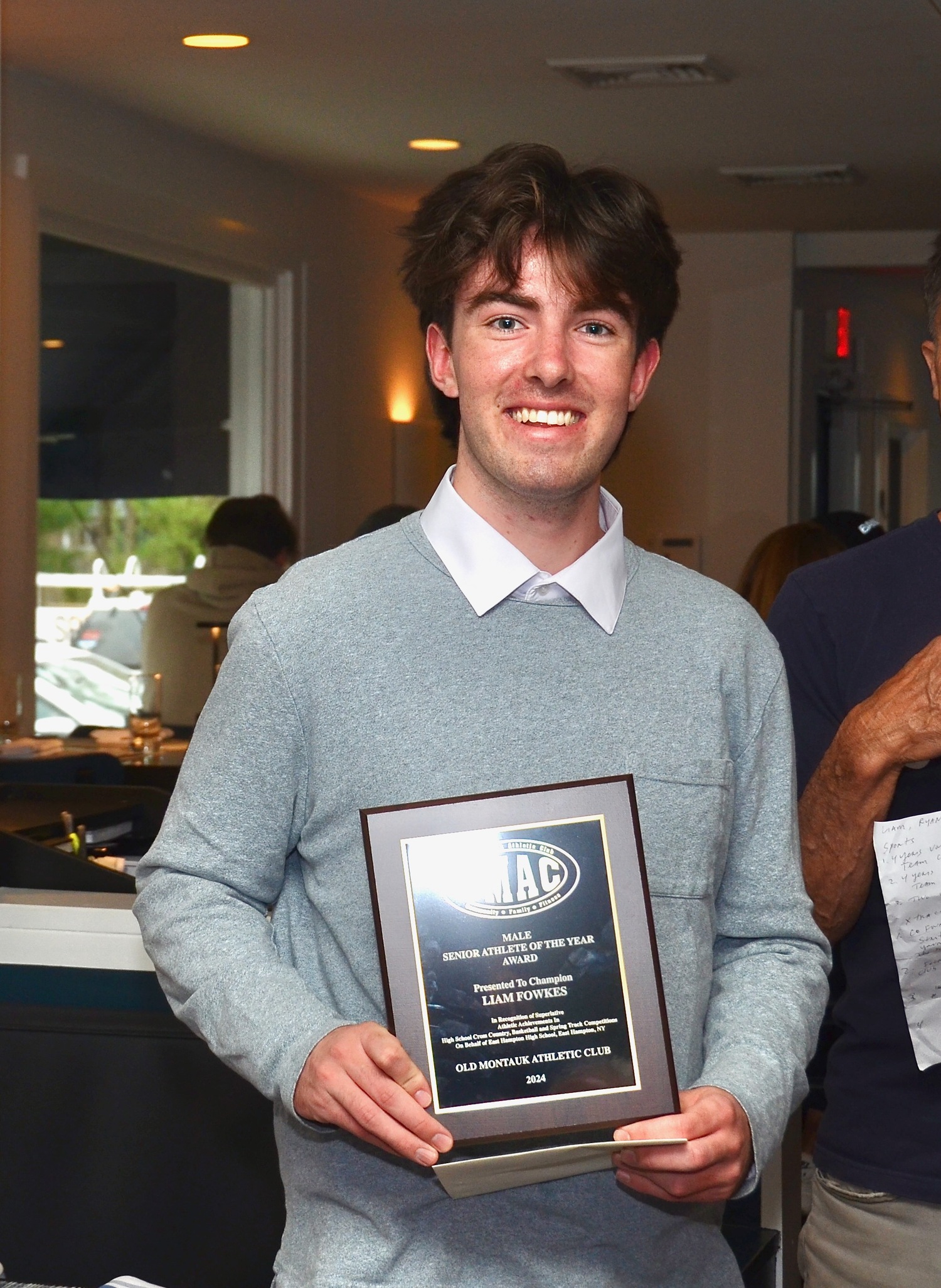 Liam Fowkes was selected as this year's Male Senior Athlete of the Year.   KYRIL BROMLEY