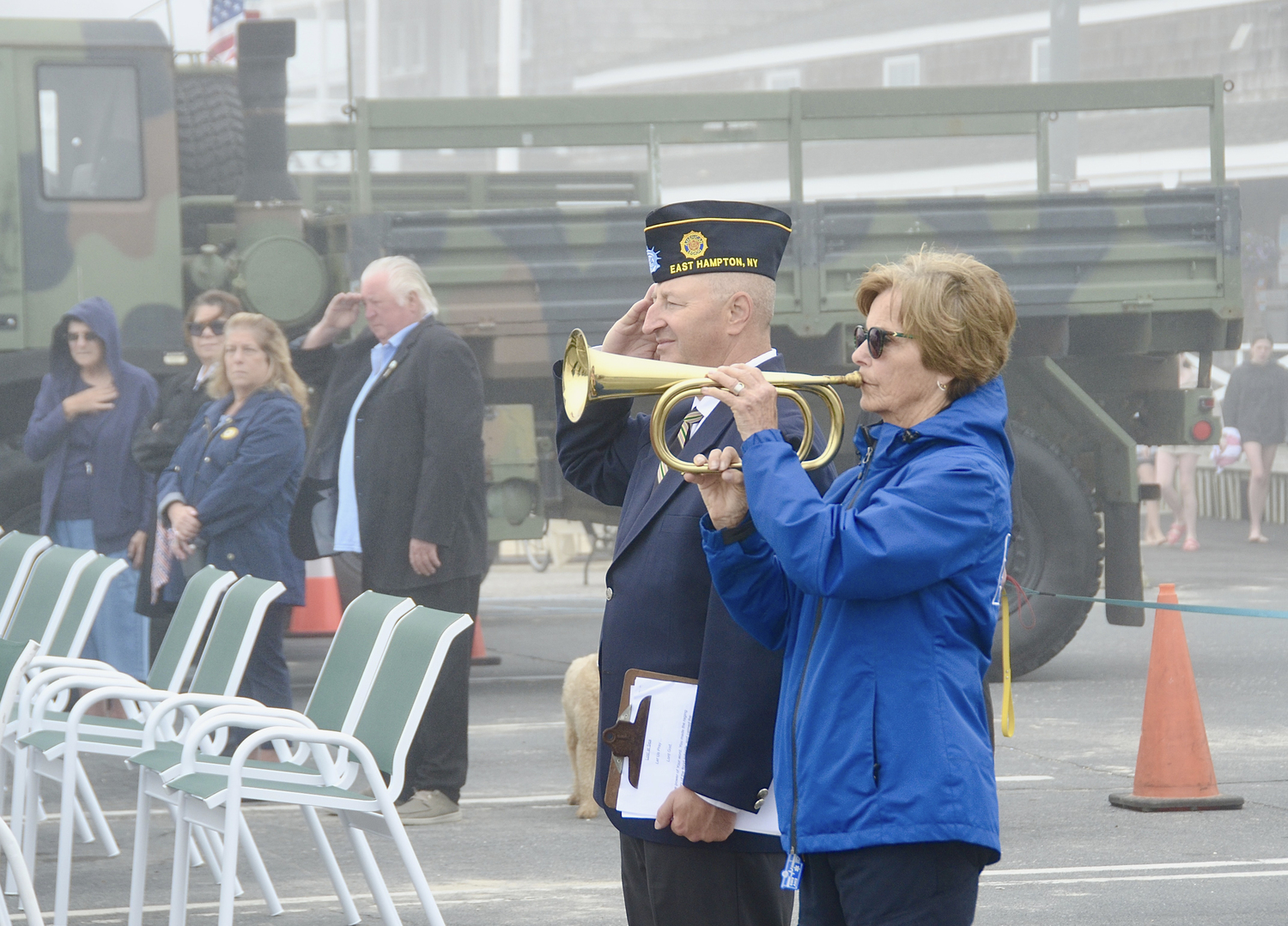 A  Memorial Day “Lost at Sea” service was held at Main Beach in East Hampton Village on Monday morning,  hosted by the Everit Albert Herter VFW Post 550 and American Legion Post 419.   KYRIL BROMLEY PHOTOS