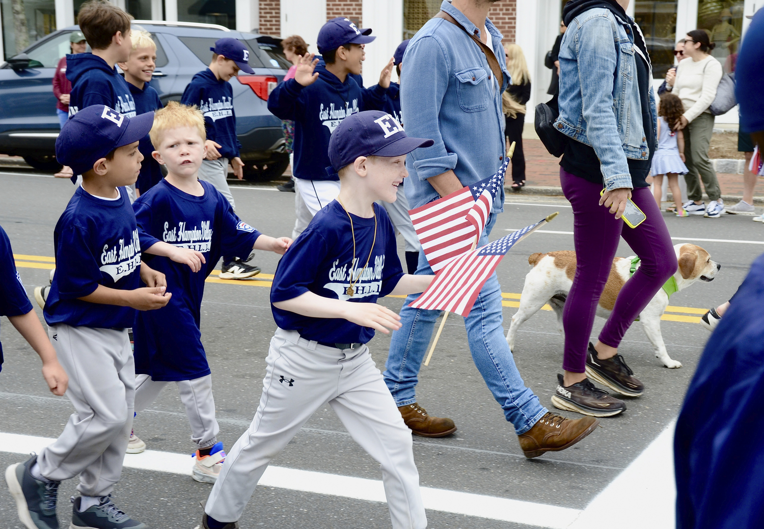 The East Hampton Memorial Day parade to Hook Mill on Monday morning.