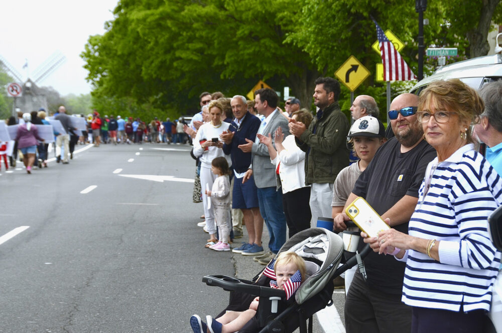 The East Hampton Memorial Day parade to Hook Mill on Monday morning.