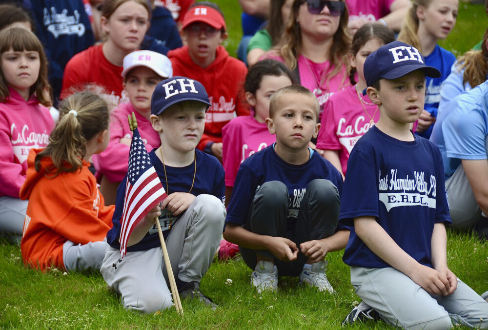 The Memorial Day service at Hook Mill in East Hampton on Monday.