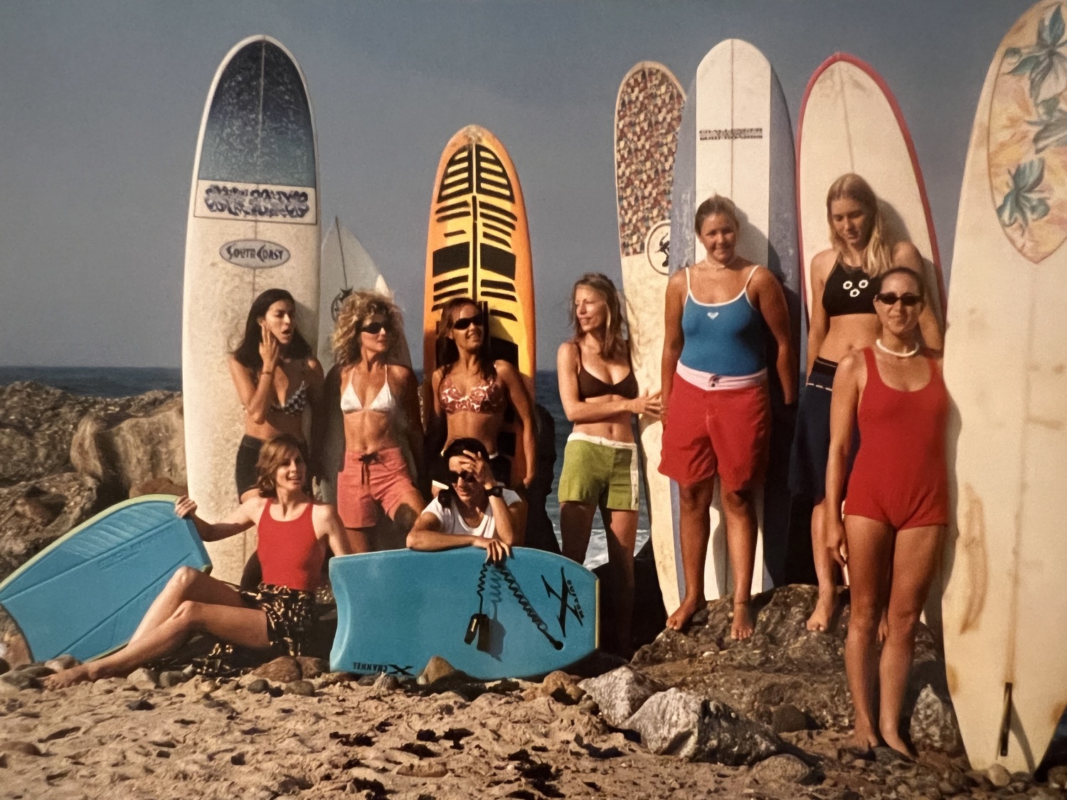 Ditch Plains women, early 1990s. COURTESY KATHERINE KING