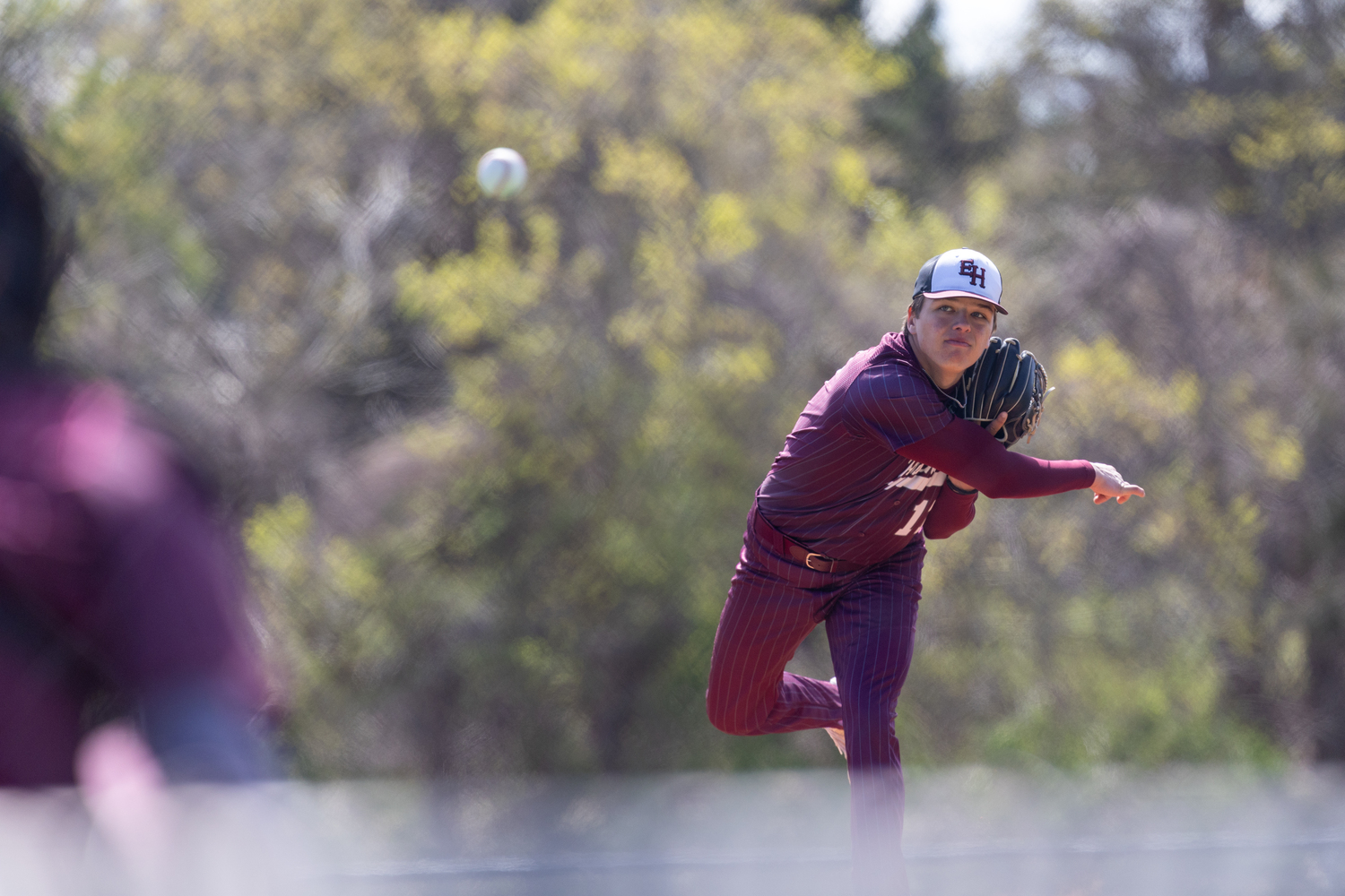 East Hampton senior Zach Dodge.   RON ESPOSITO