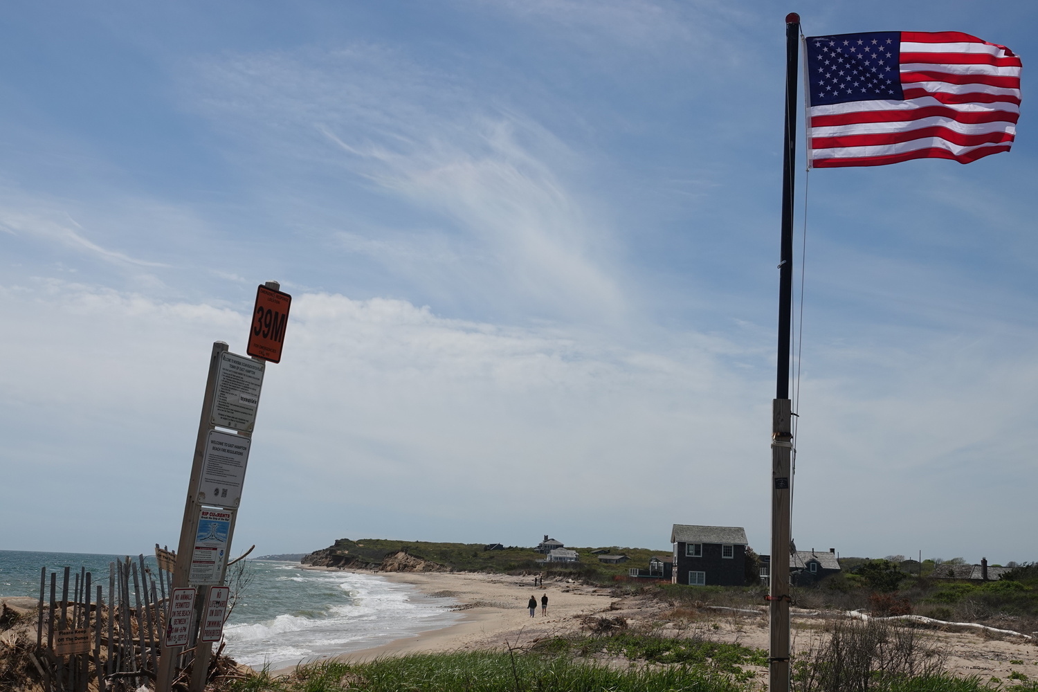 Ditch Plains Beach will get a dose of sand from East Hampton Town next month and multi-million-dollar dune restoration next winter. MICHAEL WRIGHT