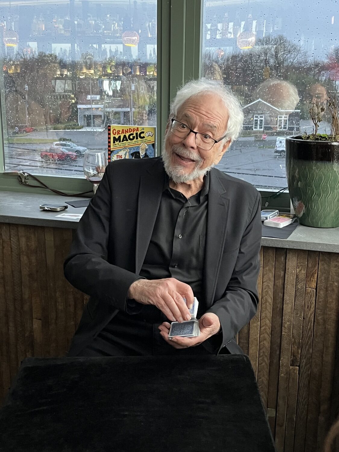 Allan Kronzek in the Green Room Bar in Sag Harbor. Elizabeth Vespe Photos