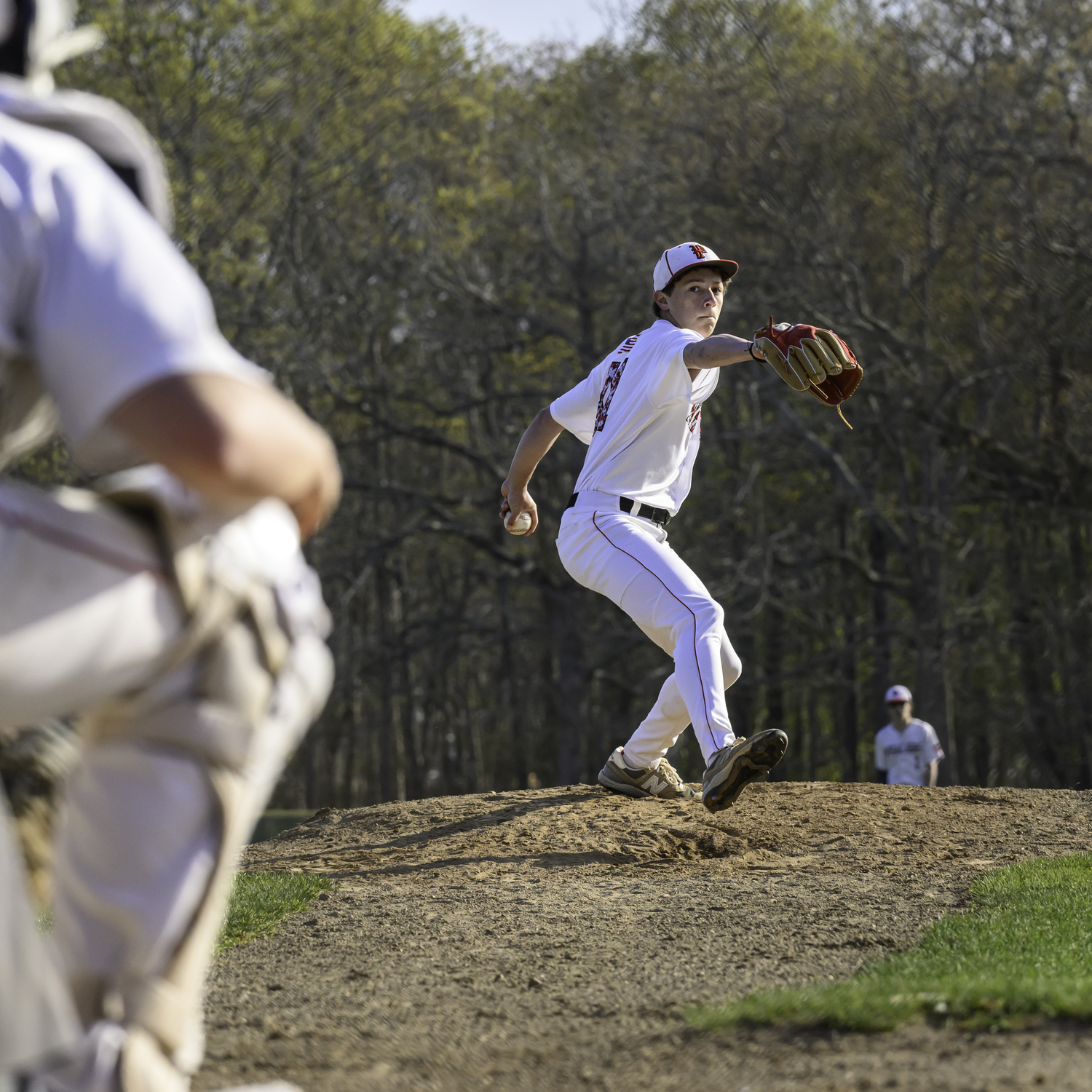 Andy Wayne started game two of the series against Bridgehampton/Ross on May 1.  MARIANNE BARNETT