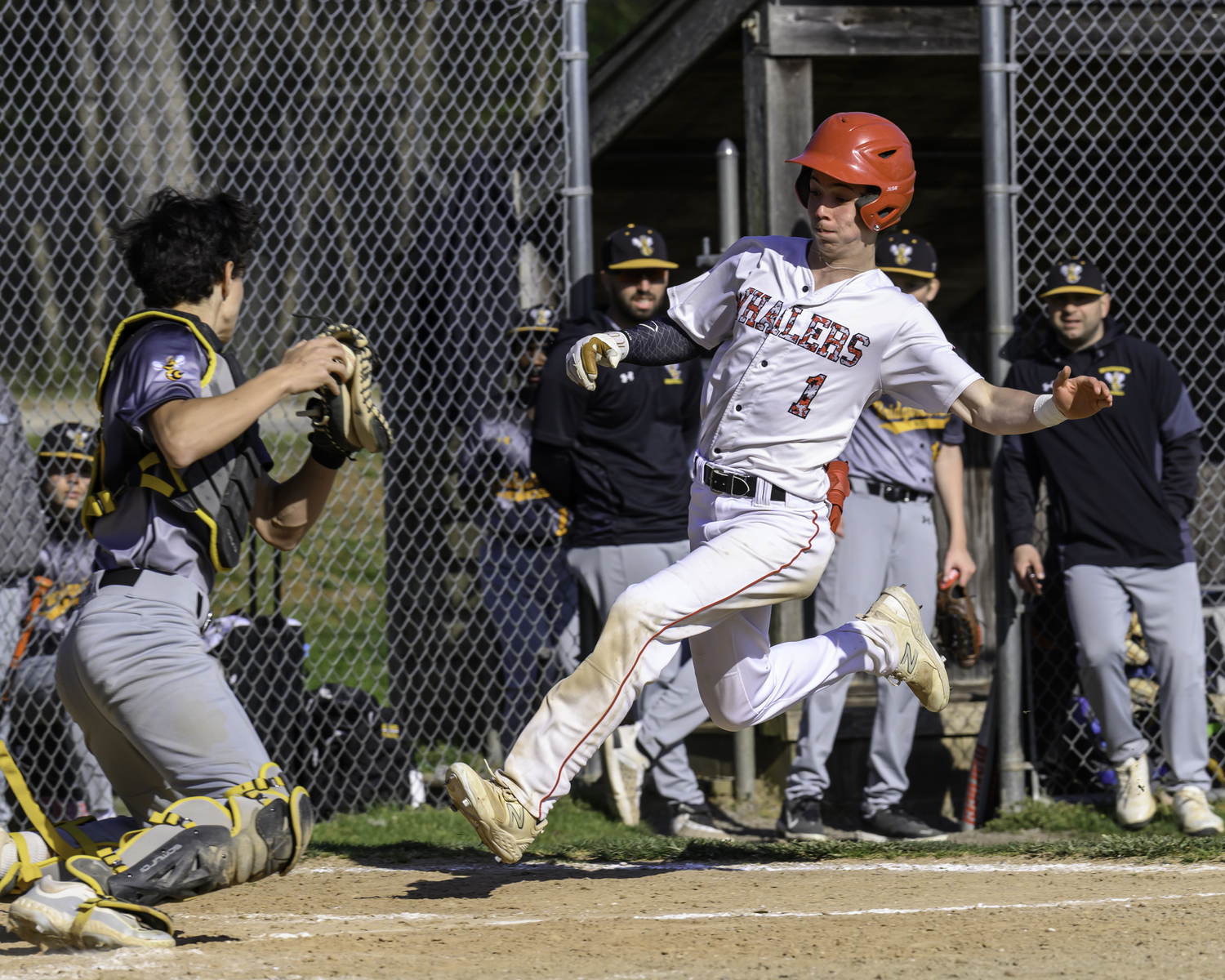 Pierson senior Dom Mancino tries to score.  MARIANNE BARNETT