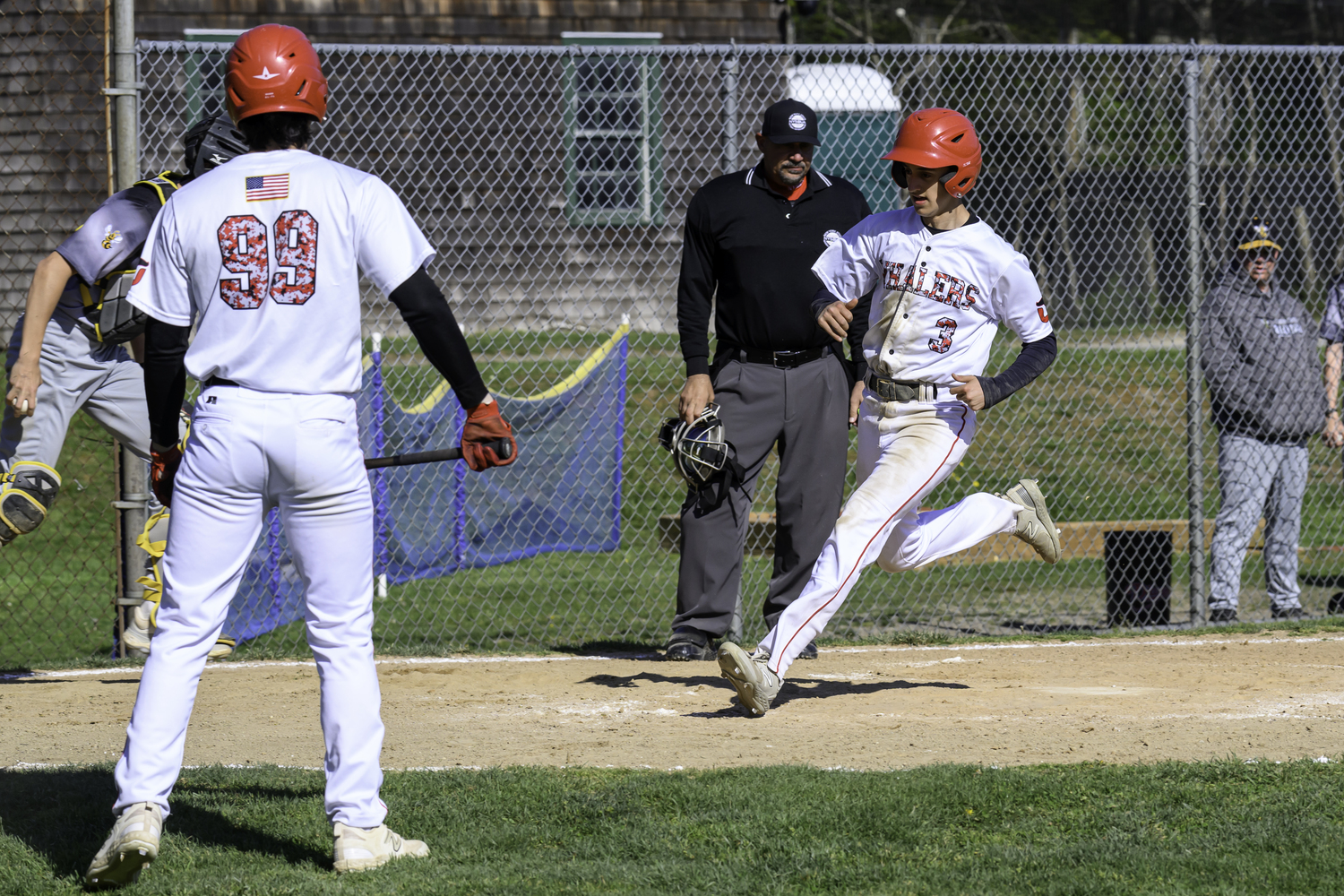 Pierson senior Justin Gardiner scores.  MARIANNE BARNETT