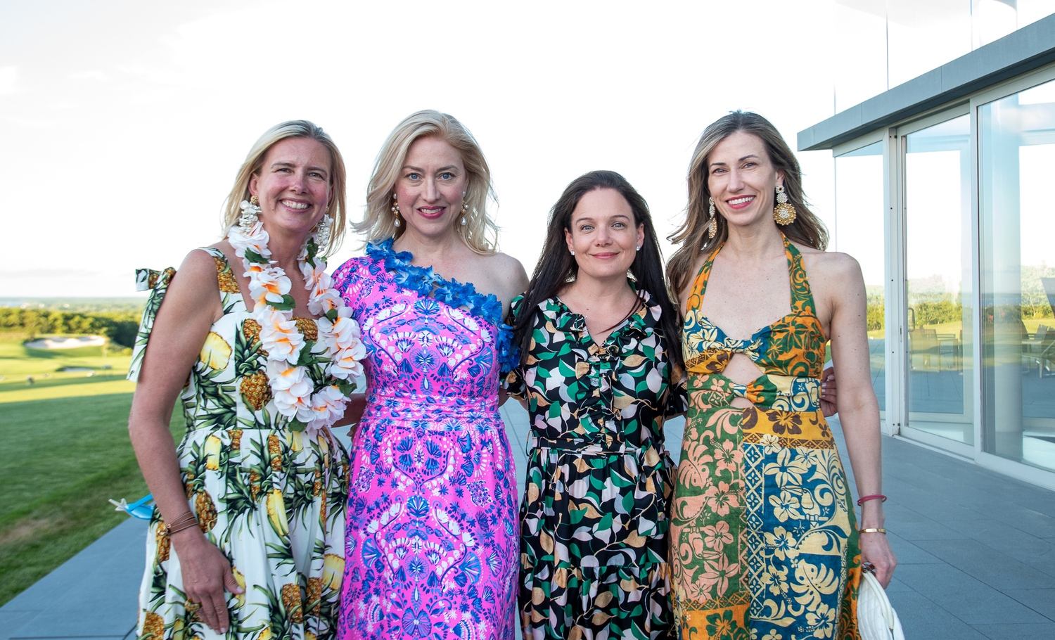 Katherine Birch, Marie Noelle Pierce, Marisa Van Borkhorst and Betsy Frank at the Group for the East End’s “Margaritaville” benefit on Saturday at The Bridge in Bridgehampton.  LISA TAMBURINI