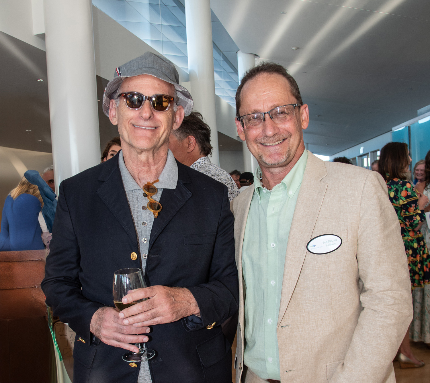 Robert Rubin, founder of The Bridge and Group for the East End President Robert DeLuca at the Group for the East End’s “Margaritaville” benefit on Saturday at The Bridge in Bridgehampton.  LISA TAMBURINI