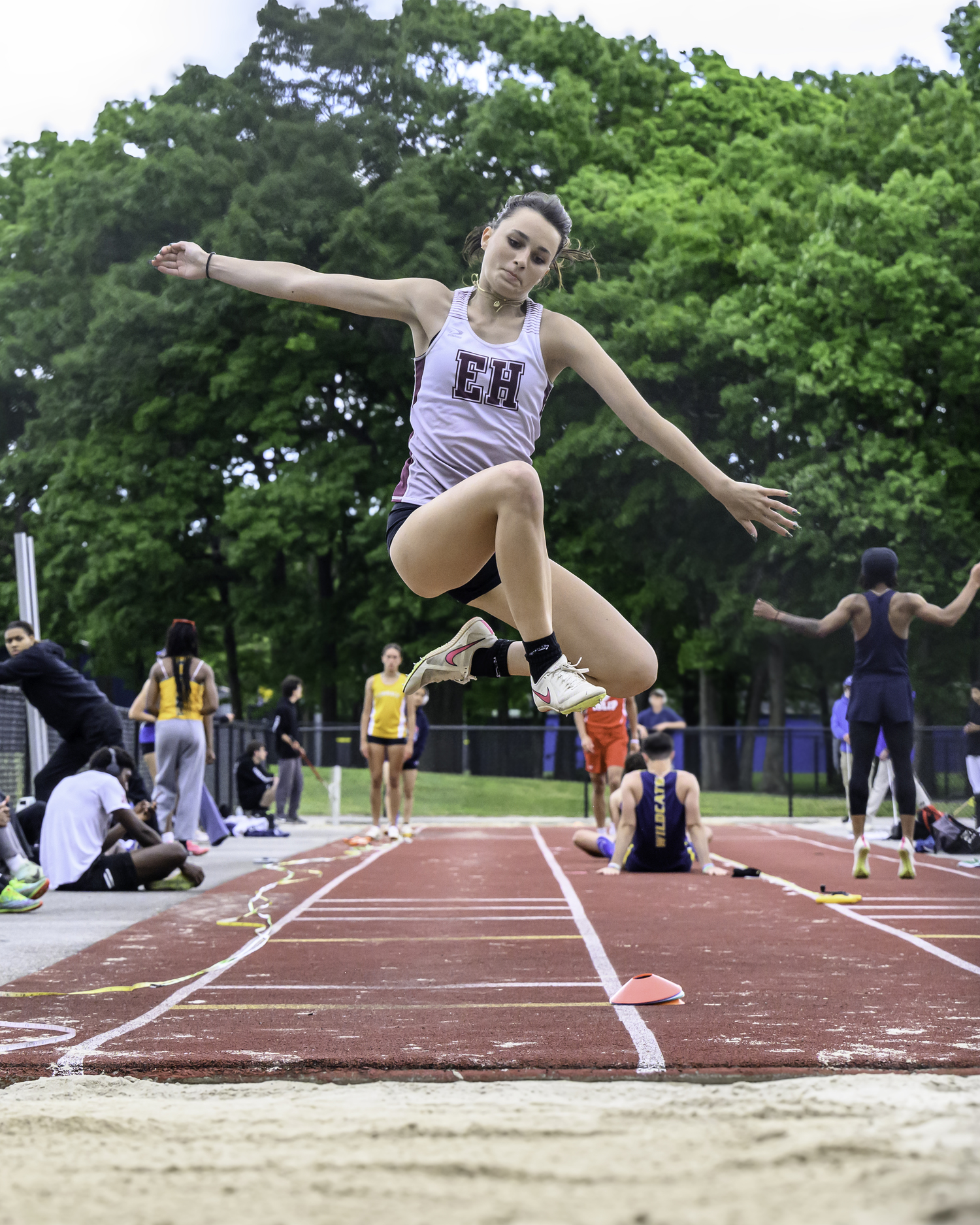 Pierson junior Alex Kolhoff in the long jump.   MARIANNE BARNETT