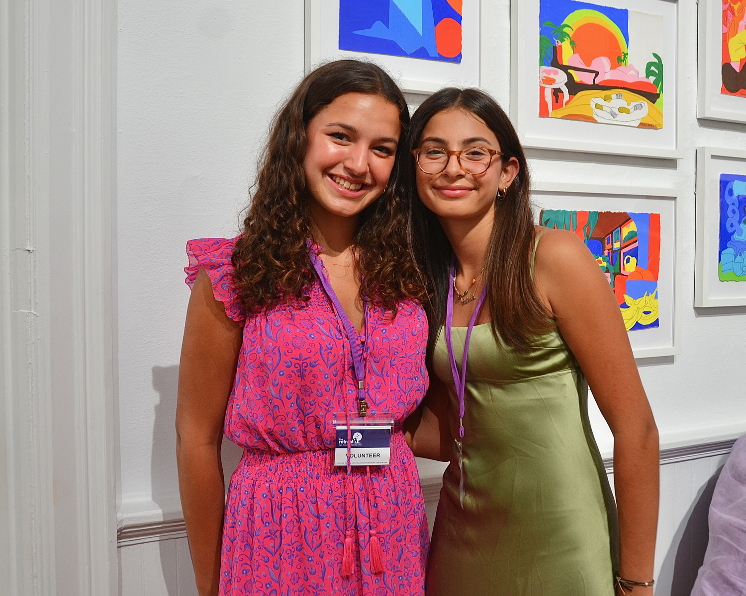 Emmy and Sabrina Odell at the Retreat's annual 