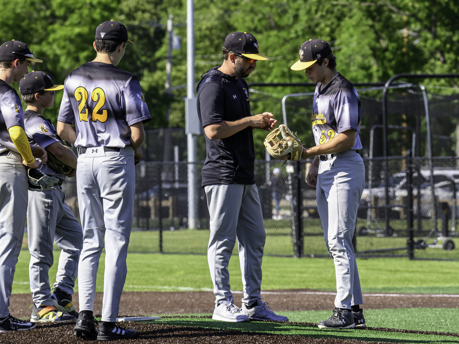 Ross senior Milo Tompkins is called in to pitch. MARIANNE BARNETT