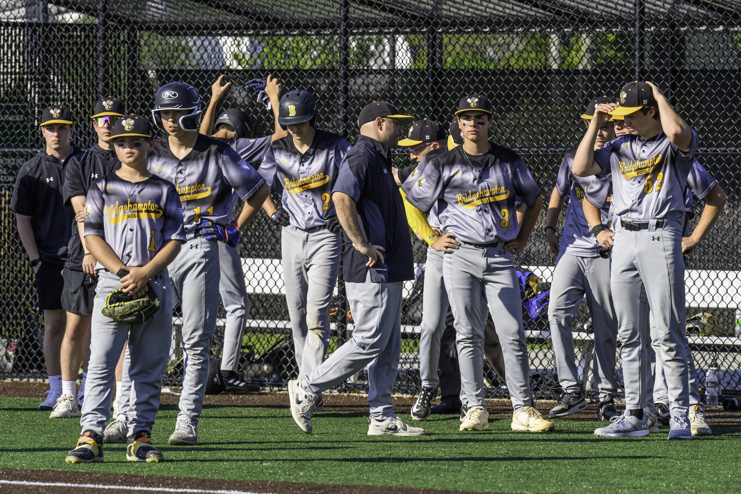 The Bridgehampton/Ross baseball team fell to Chapel Field, 7-5, in the regional final Saturday. MARIANNE BARNETT