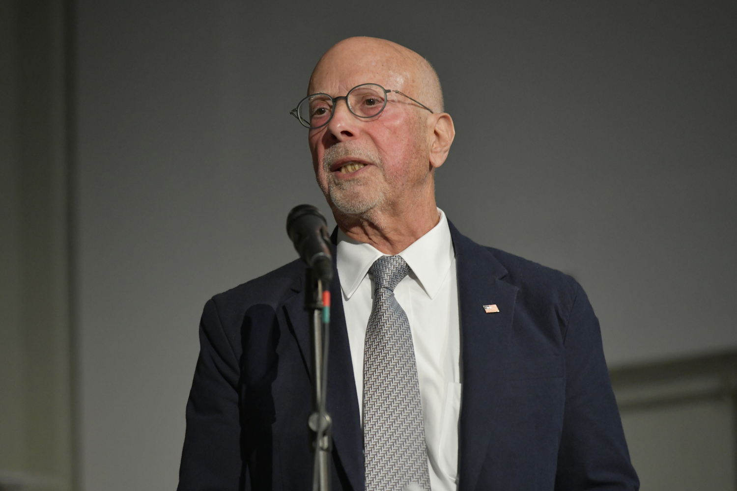 Southampton Village Trustee incumbent Leonard Zinnanti at the June 6 debate at the Southampton Arts Center.    DANA SHAW