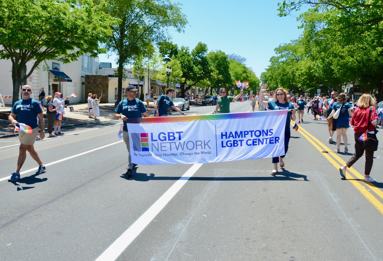 The third annual Hamptons Pride Parade on Saturday.