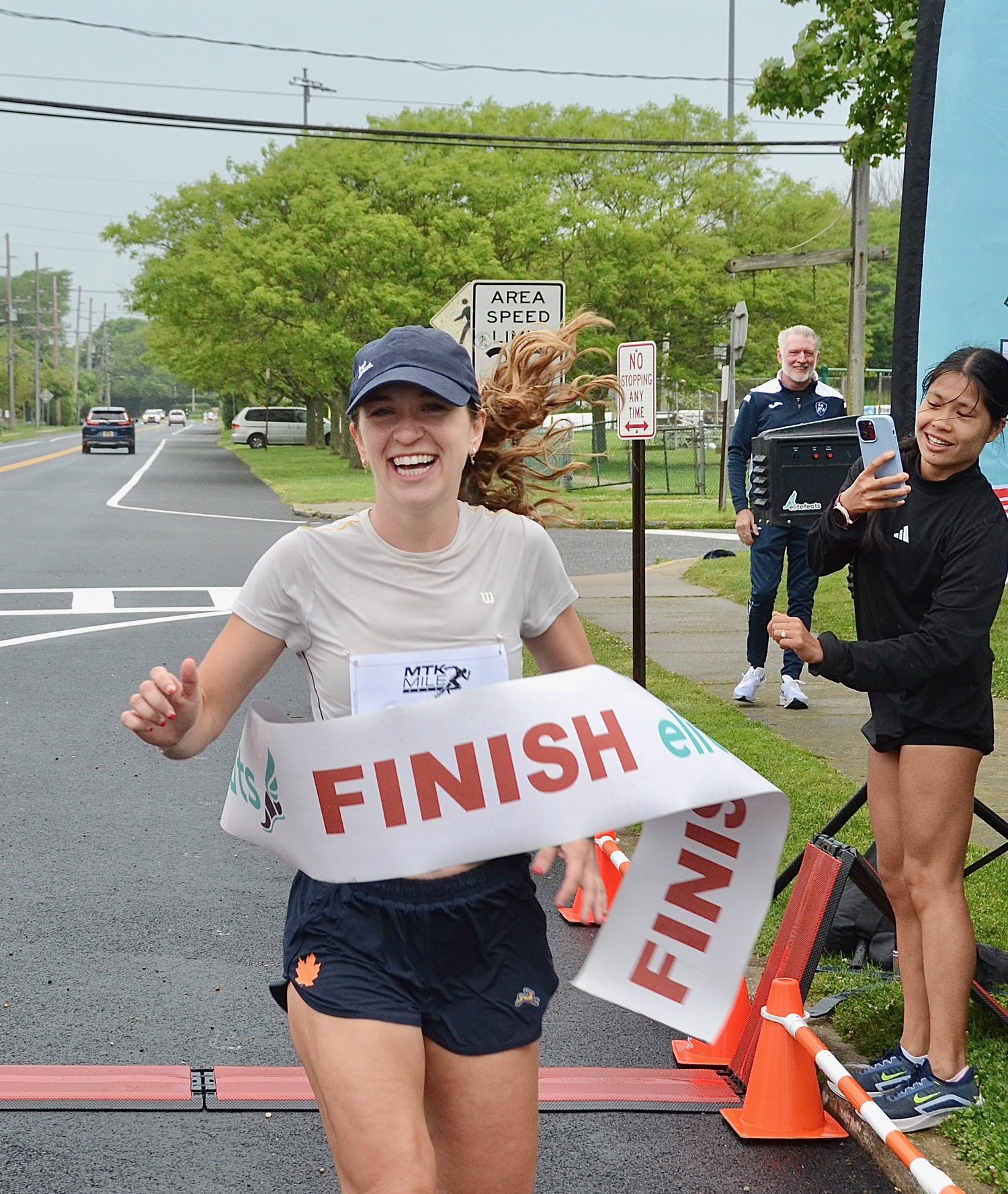 Melissa Reed was this year's women's champion of the Montauk Mile.   KYRIL BROMLEY