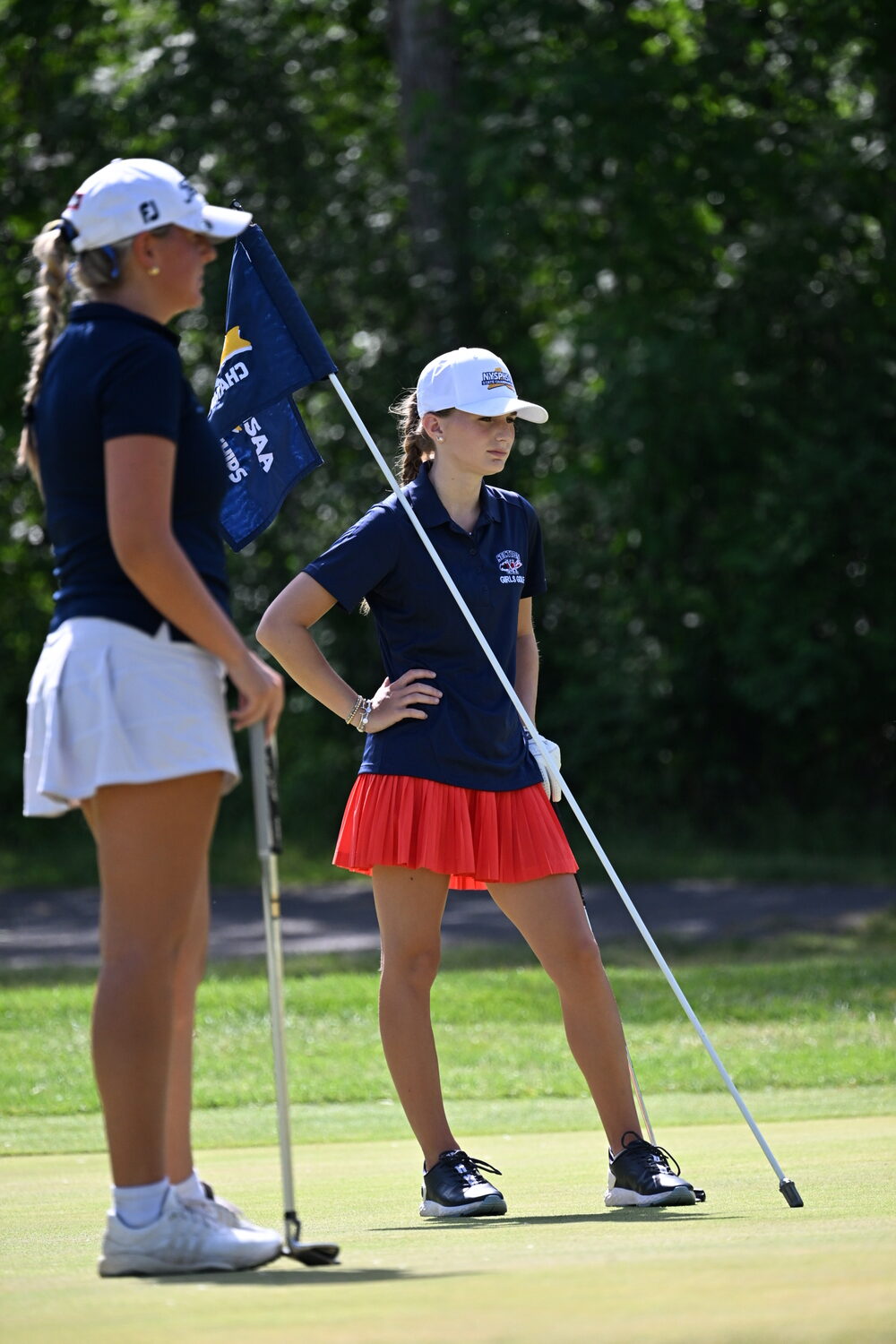 Jillian Switochia at the New York State Girls Golf Championships at The Edison Club in Rexford.   LISS PHILLIPS