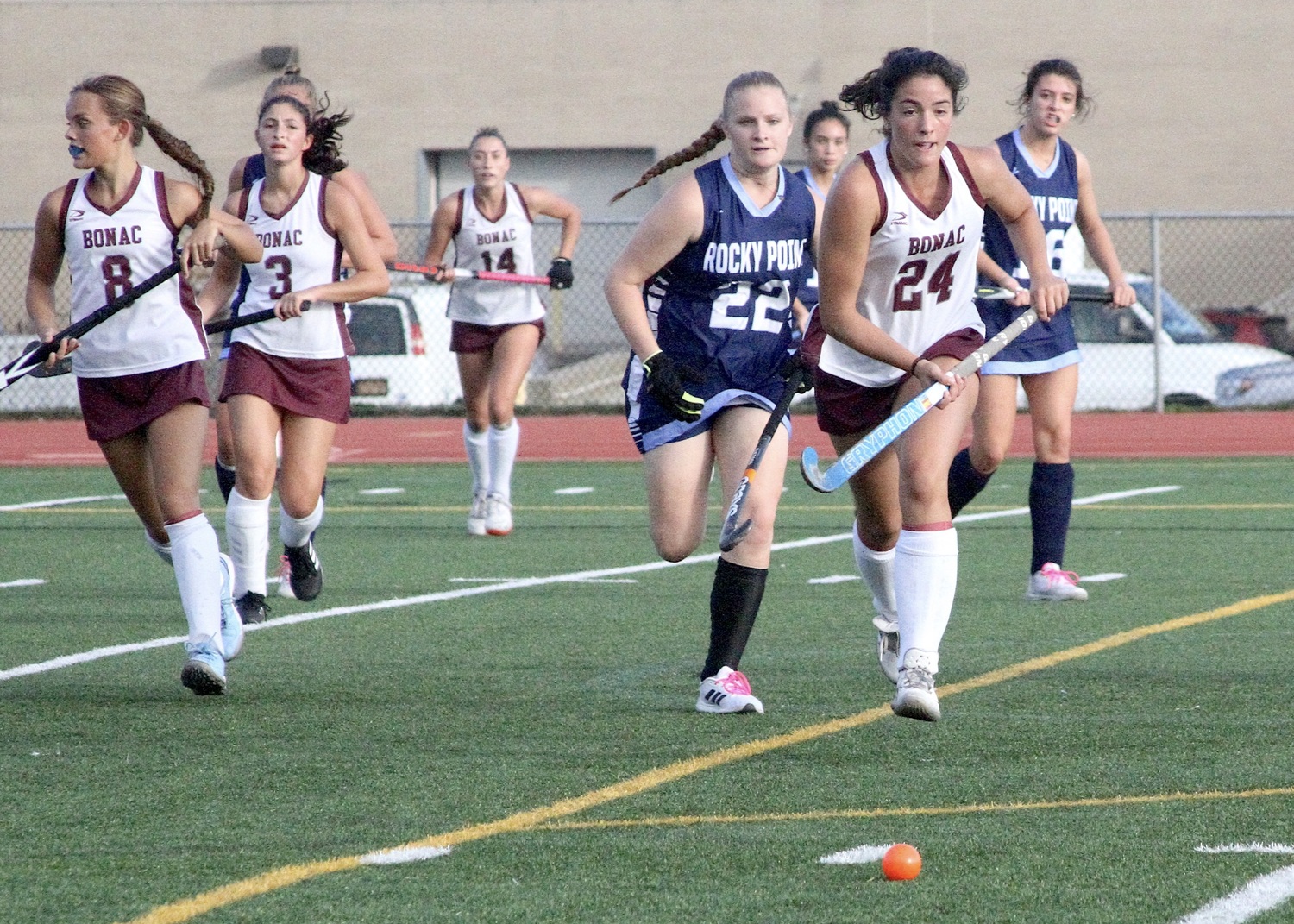 Melina Sarlo races for a ground ball. DESIRÉE KEEGAN