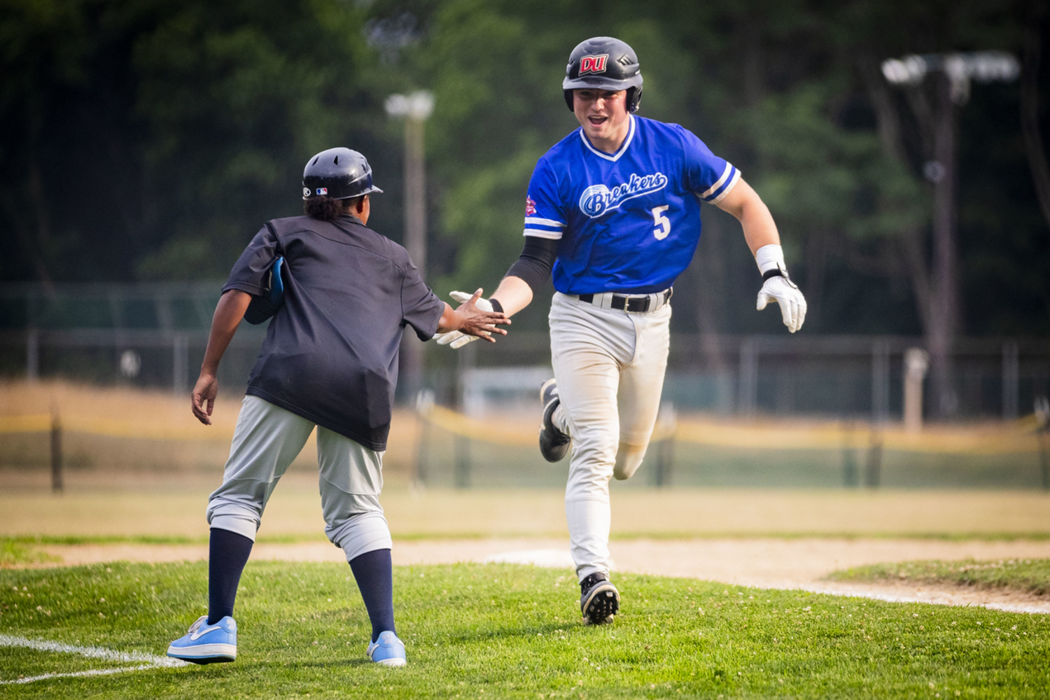 Ty Gilligan after hitting the game-tying home run during last year's All-Star Game.   DEMETRIUS KAZANAS