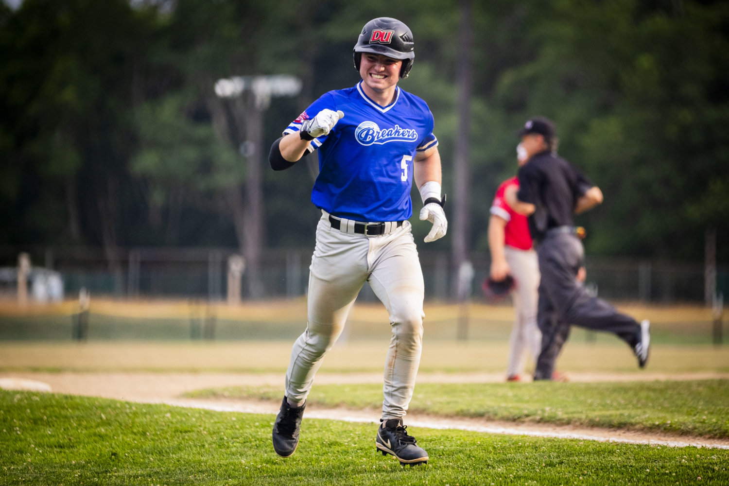 Ty Gilligan after hitting the game-tying home run during last year's All-Star Game.   DEMETRIUS KAZANAS