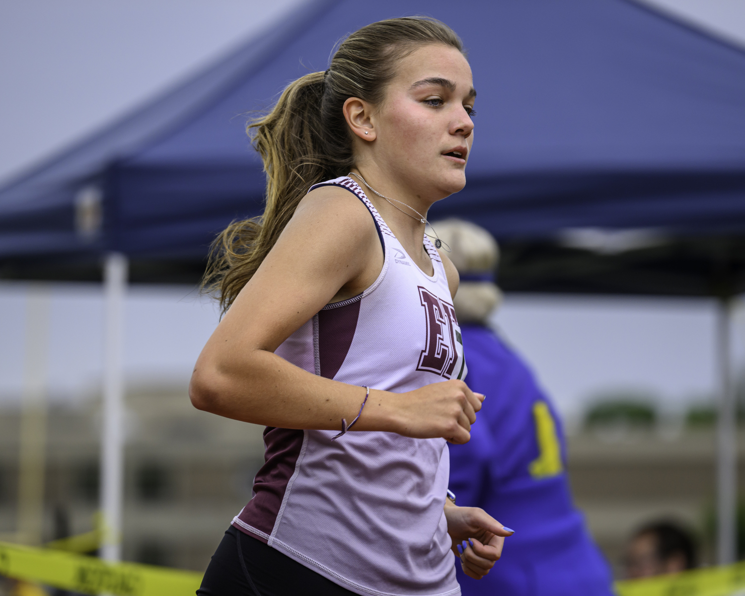 Pierson junior Greylynn Guyer in the 800-meter race.   MARIANNE BARNETT