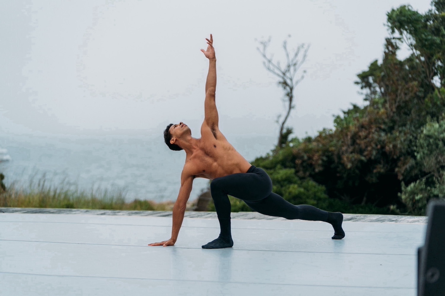 Jose Sebastian of Hamptons Dance Project performing at Fireplace Lodge in Springs on opening night, August 18, 2023. QUINN WHARTON