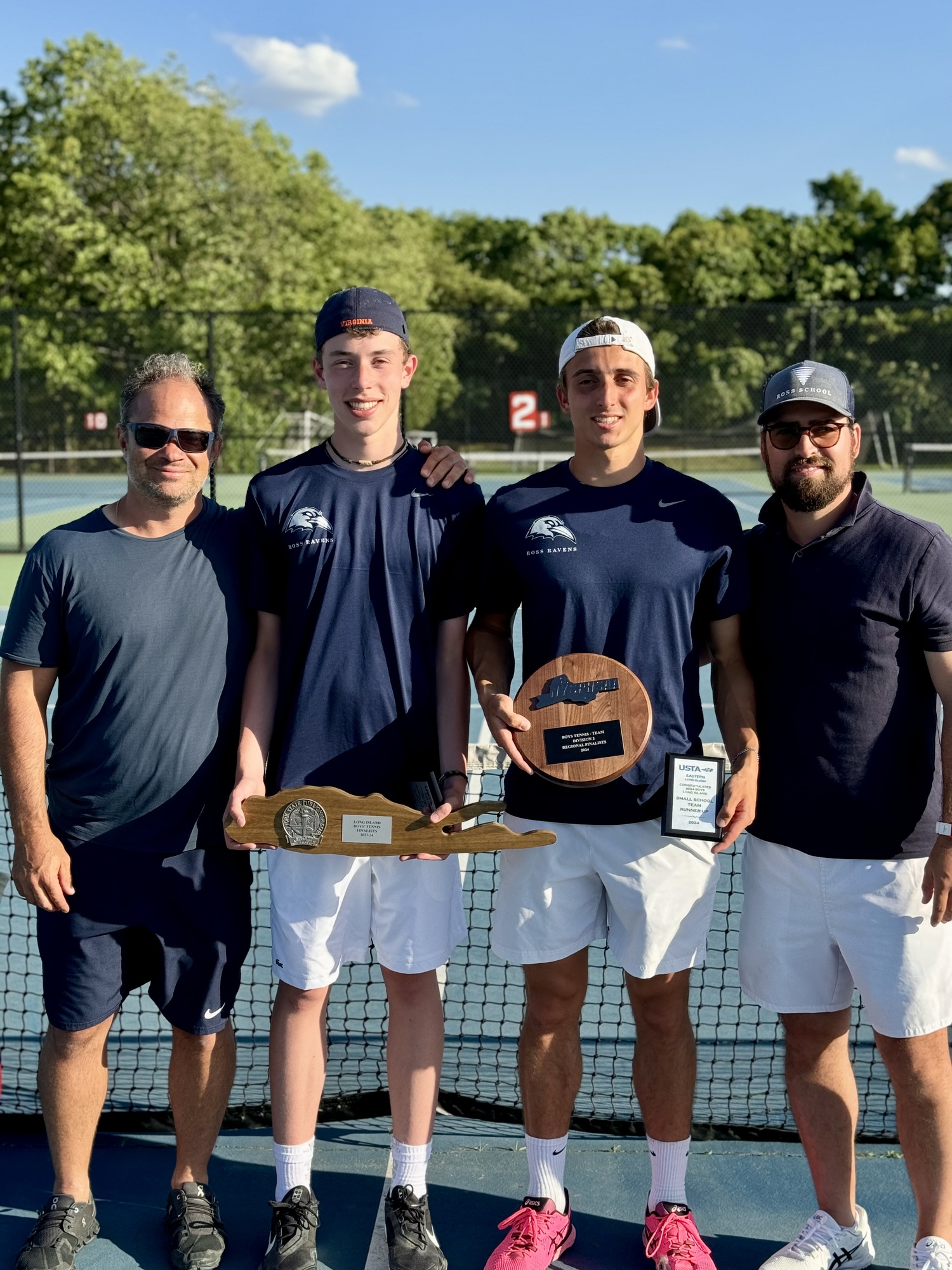 The Ross School varsity boys tennis team reached the Division II Long Island Championship for the second straight season.   COURTESY THE ROSS SCHOOL