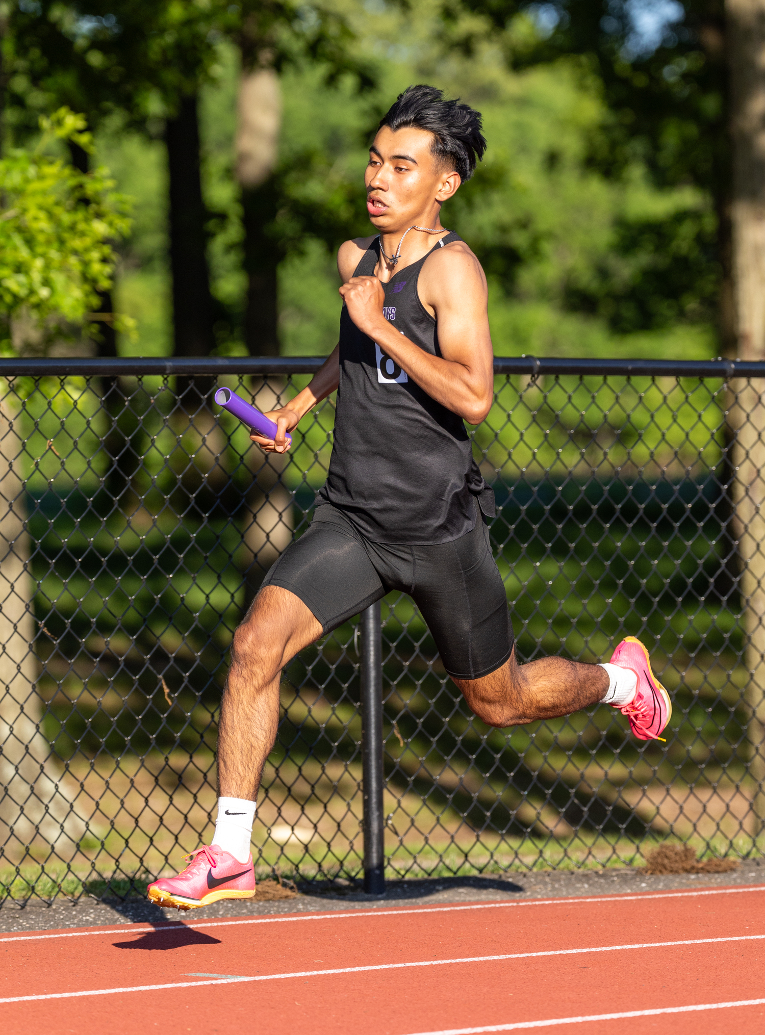 Charlie Garcia also ran in two relays for the Baymen last week.   RON ESPOSITO