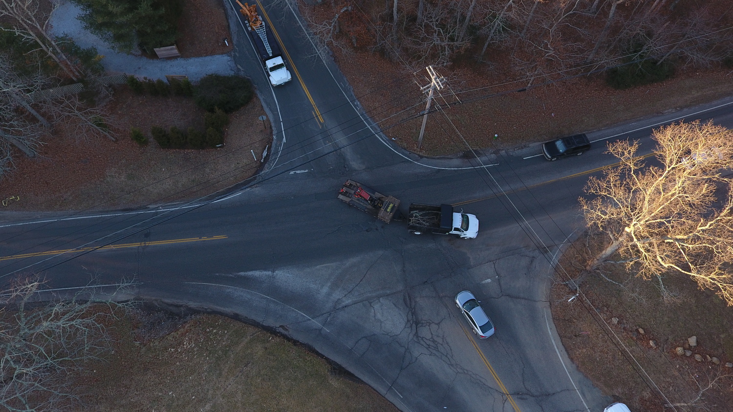 The intersection of Stephen Hands Path with Two Holes of Water Road and Long Lane can be a hazardous one to negotiate. MICHAEL WRIGHT