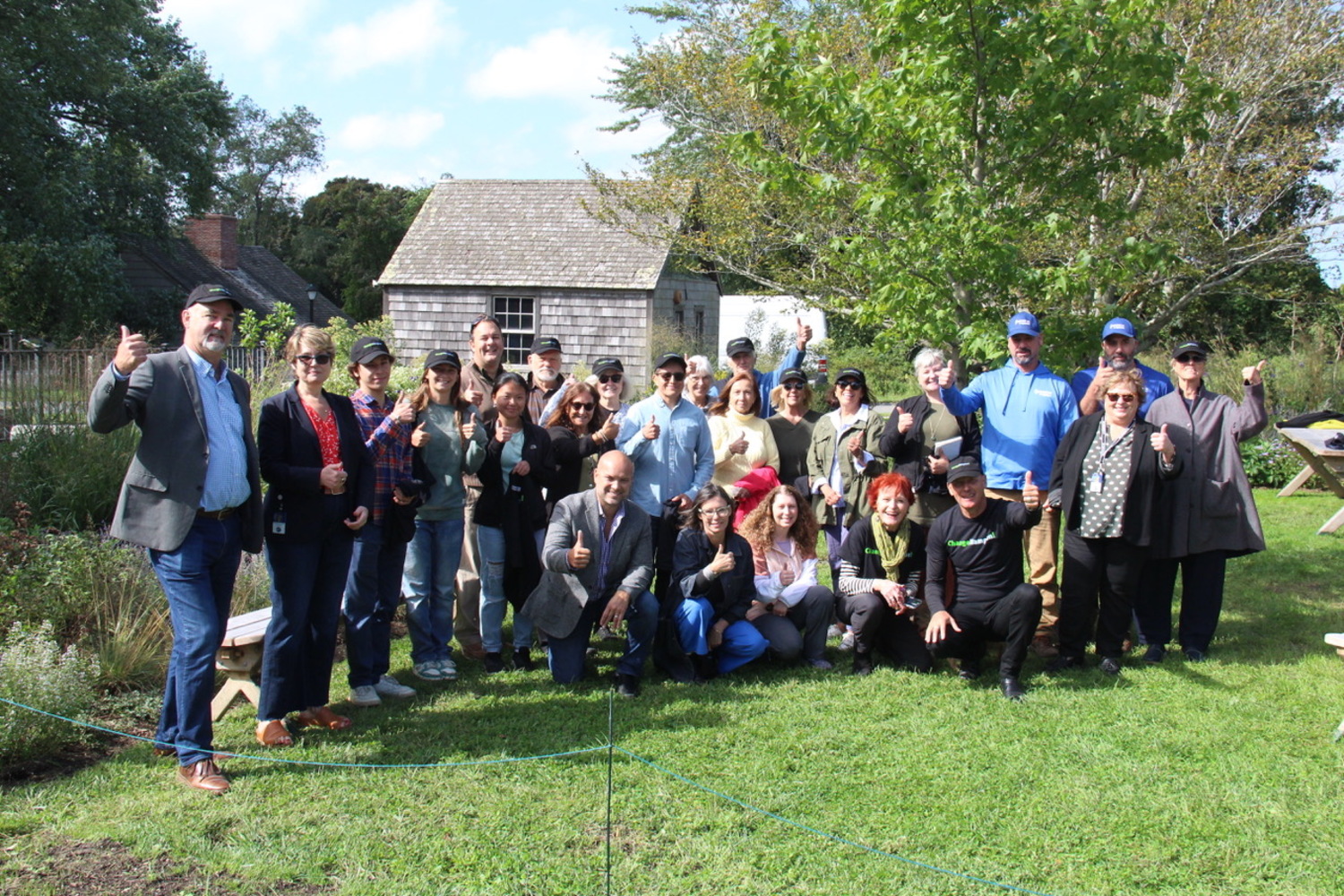 A celebration in the Community Garden in October, 2023. COURTESY GAIL PELLETT.